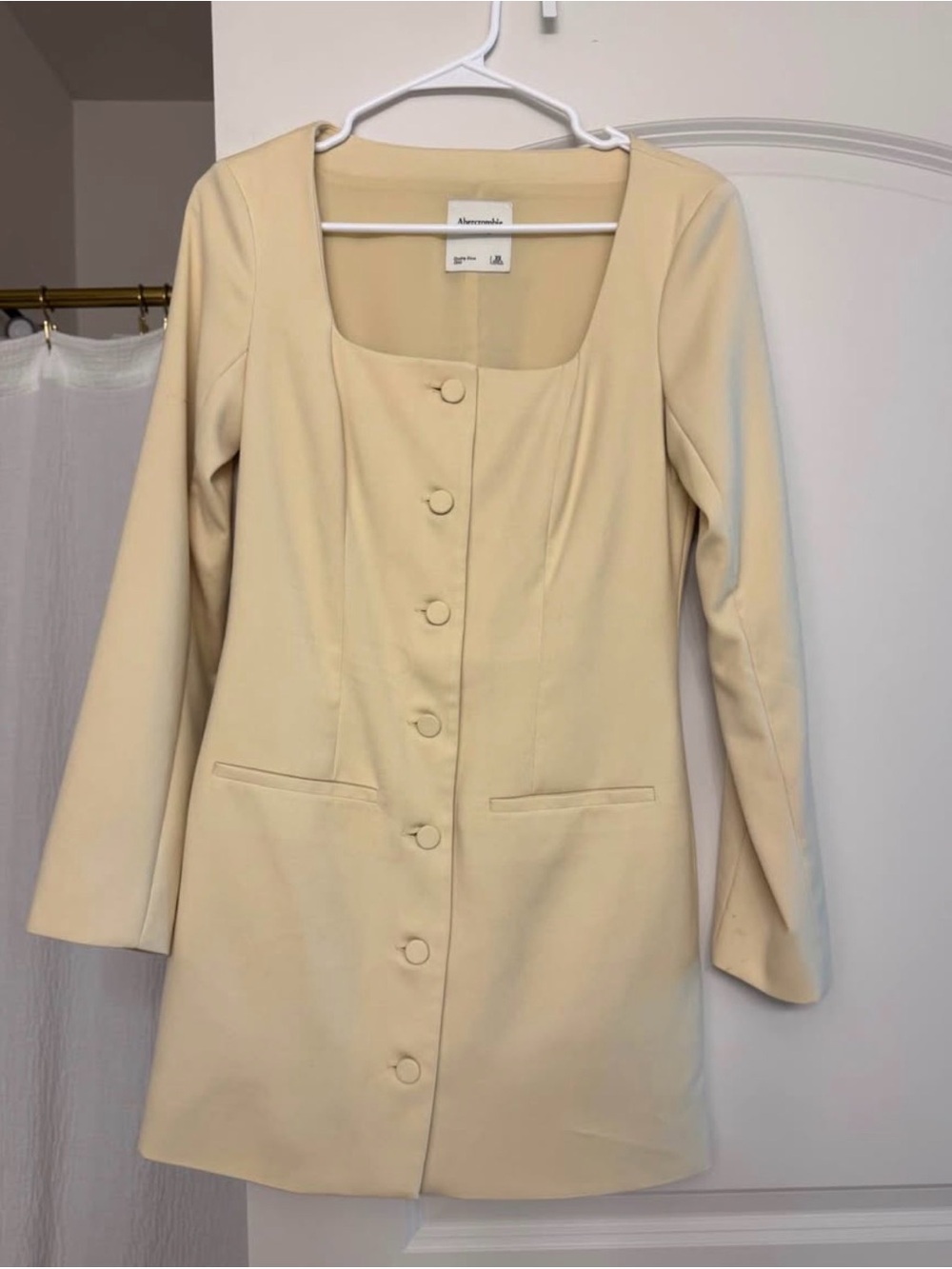 Abercrombie & Fitch Yellow Long Sleeve Dress Size XS